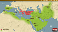Les conquêtes arabes 660-751