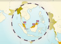 Indépendance de la Birmanie, du Sri Lanka et de la Malaisie