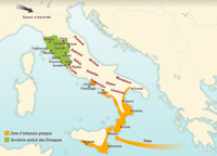 Les peuples en Italie au milieu du premier millénaire avant notre ère