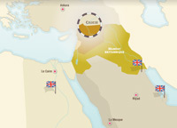 Mandats français et britanniques au Proche-Orient