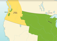 La frontière du nord et le partage de l’Oregon